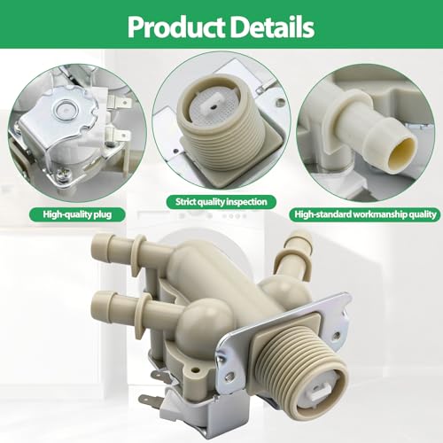 Image of 5221ER1003M Water Inlet Valve Assembly compatible with kenmore washer WM3700HWA, WM3700HVA,79641782710, 79641782810 etc. Replace 4869495, AP6334246, EAP12579227, PS12579227, ALG51888, PD00050119