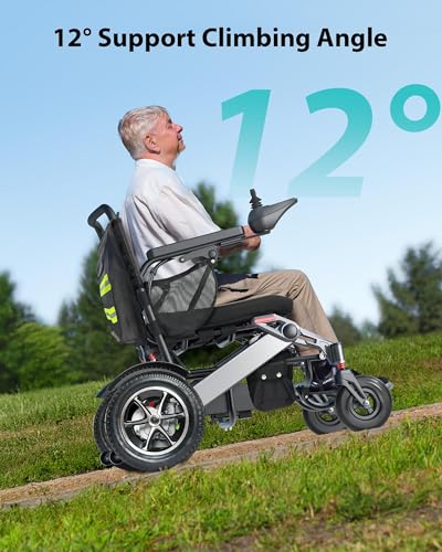 Image of Goldseason 30 Miles Range Electric Wheelchairs for Adults - Support 400 lb & 500W Motor All Terrain Power Wheelchair with 13'' Large Tires, Foldable Mobility Motorized Wheelchair for Seniors, Black