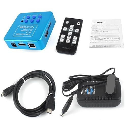 ラボ用顕微鏡アクセサリー 1080P HDMI USB 電子デジタルビデオ顕微鏡カメラ 130X ズーム C マウントレンズ USB LED ライトラボ PCB 電話修復ツール(A)