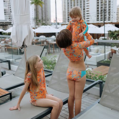 SwimZip Girls' Halter Top and Bikini Bottom 2 Piece Set UPF 50+ Sun Protection4