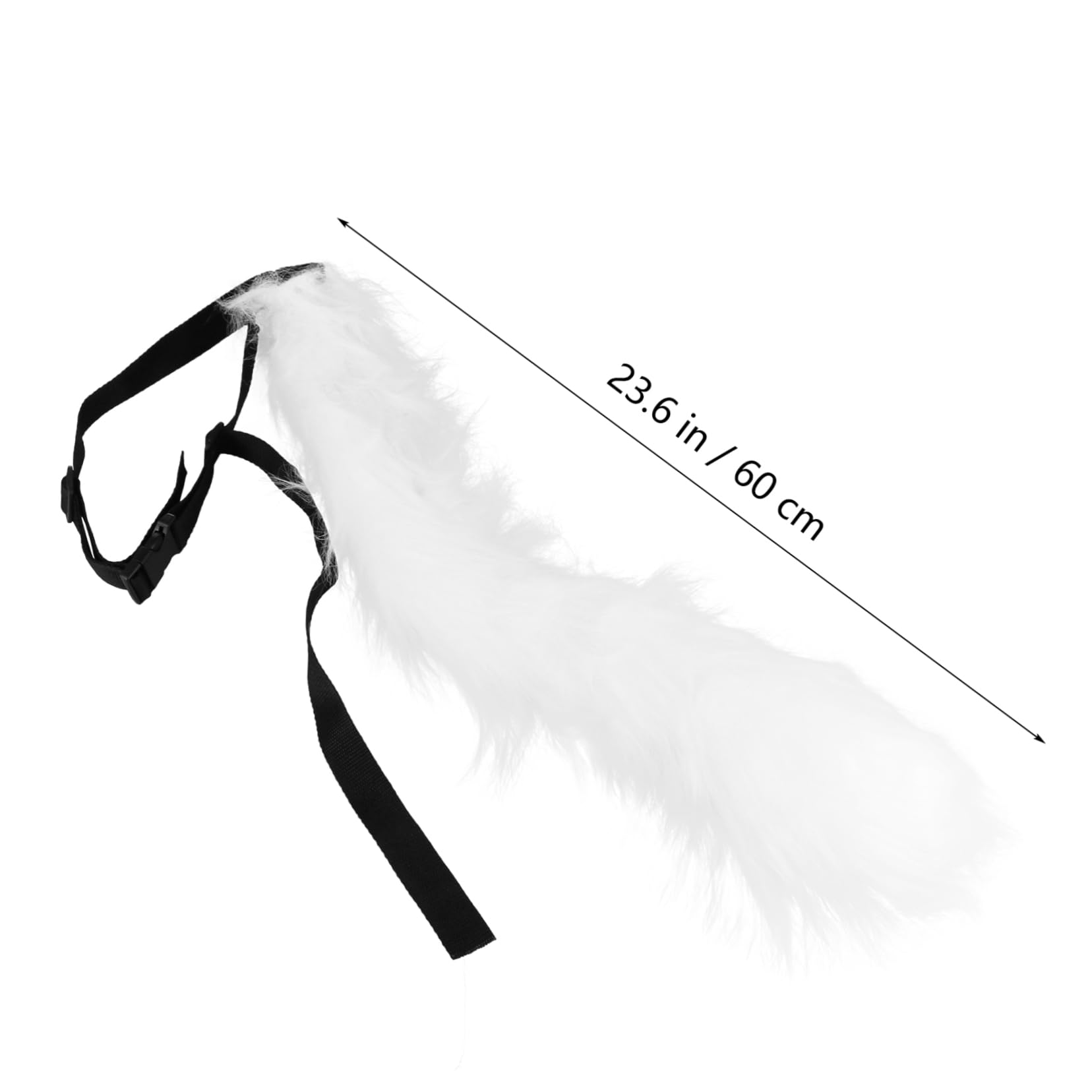 3 Sets Fuchsohren Schwanz Kunstfell Katzenohren Langer Schwanz Kostüm Kleid Zubehör Fuchsschwanz Cosplay Ornament Personalisierte Halloween Haarspangen Cosplay Kopfschmuck Stirnband Tierplüsch Weiß