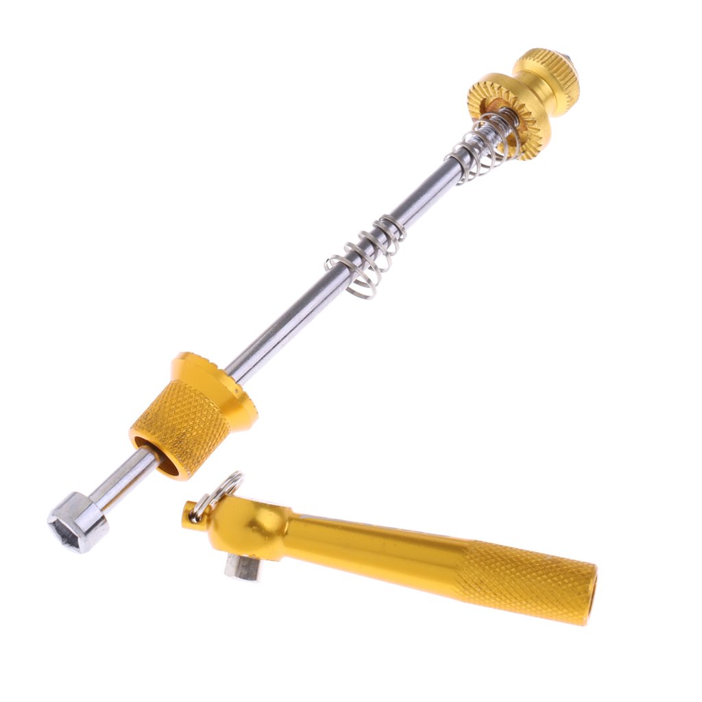 5 Set Vorne Hinten Schnellspanner Achse Fahrrad Spieß Set für Rennrad Spieße Gold