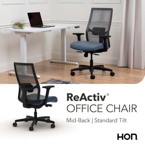 Image of HON Ignition 2.0 ReActiv Ergonomic Office Chair, Lumbar Support, Ocean