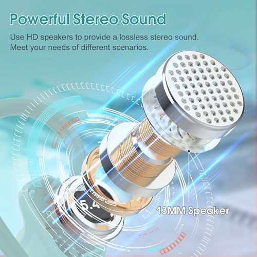 Image of Wireless Earbuds Bluetooth 5.4, 50H Playtime Sport Earphones with Earhooks