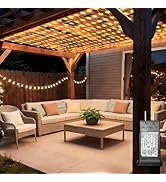 8ft x 8ft Net Lights, 180LED Gazebo Lights Outdoor 8 Modes Timer, Waterproof Connectable Christma...