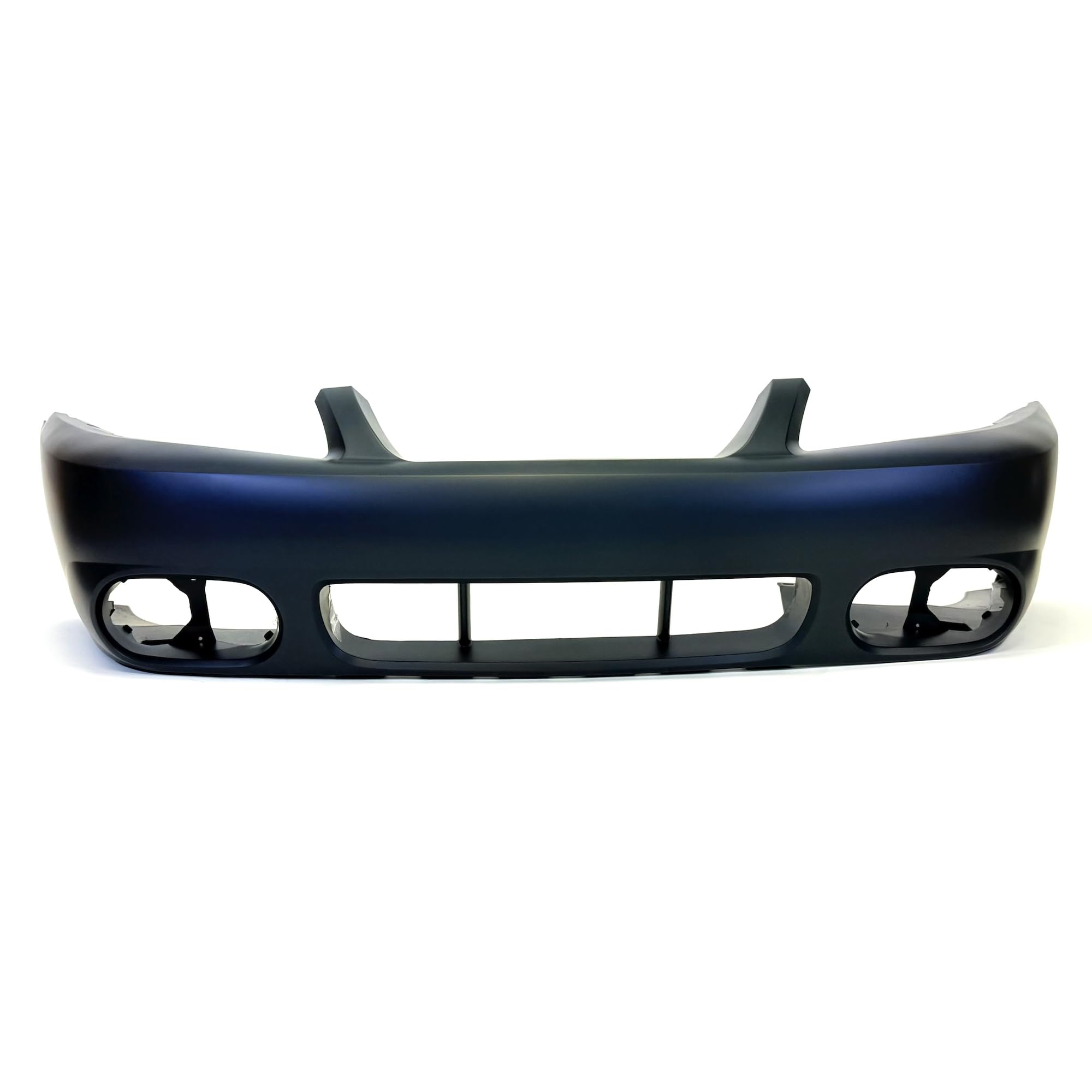 FitParts Compatible With Front Bumper Cover 2003-2004 Ford Mustang SVT Cobra Convertible Coupe 03-04. New, Primed and Ready for Paint. W/Fog Light Holes. W/o Parking Aid Sensor Holes.