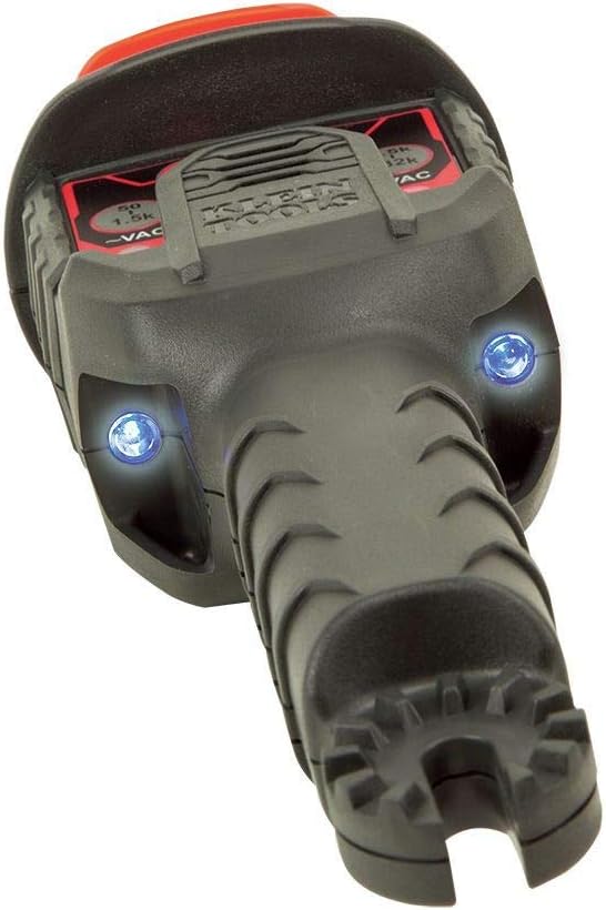 Klein Tools HVNCVT-1 Dual-Range Non-Contact High-Voltage Tester, Dual-Range, Audio/Visual Indicators, Water Resistant, with Case and Battery
