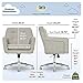 Serta Ashland Ergonomic Home Office Chair with Memory Foam Cushioning Chrome-Finished Stainless Steel Base, 360-Degree Mobility, Fabric, Light Gray