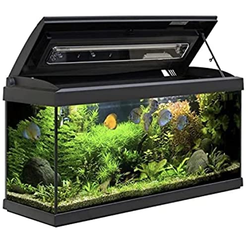 Acuario pecera de cristal , 120 litros completa con luz led , termocalentador , filtro ,
