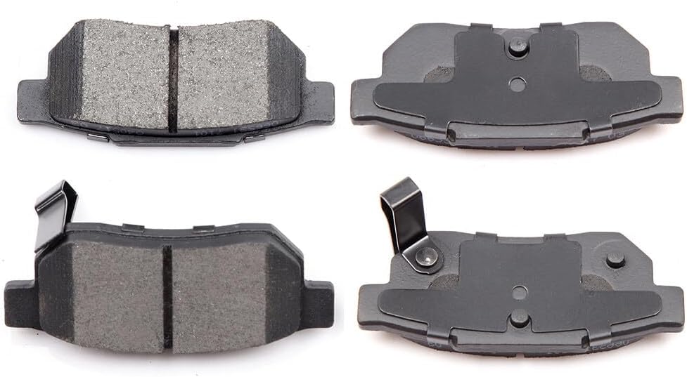 INEEDUP Ceramic Disc Brake Pads Set Rear for Acura Integra for Honda Accord Civic Civic del Sol CRX Fit Prelude D374(4PCS), 066531-5208-1830583804