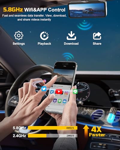 Cámara de salpicadero 4K para coche con GPS integrado y tarjeta 64GB 4