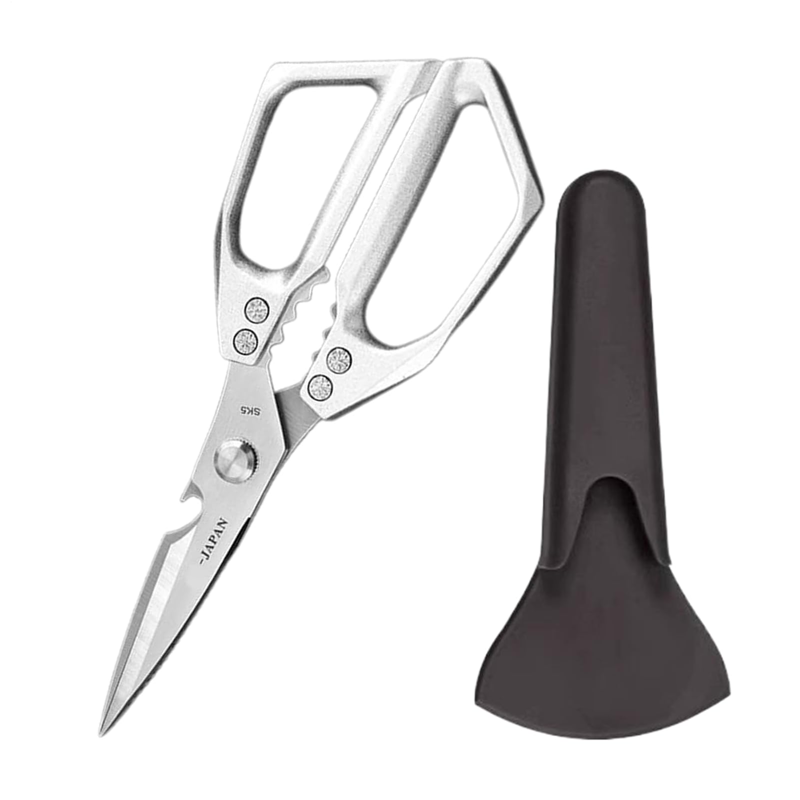 Ciseaux de cuisine en acier inoxydable coupe-outils antidérapant