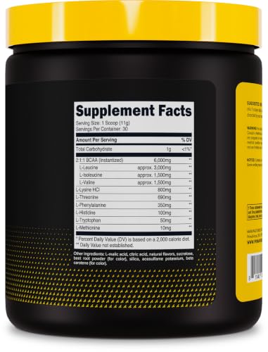 Image of Primaforce EAA Powder (30 Servings, Tropical Punch) - Essential Amino Acids for Pre /Intra Workout and Recovery - Non-GMO and Gluten Free
