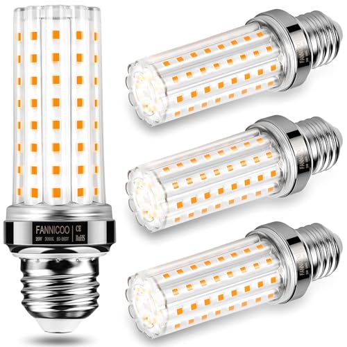 Image of FanNicoo LED Corn Light Bulb 150W Equivalent 2000 Lumen 3000K Warm White 20W E26 Base Non-dimmable Ceiling Fan Corn Lighting for Home Garage Warehouse Indoor LED Corn Bulbs 4Packs