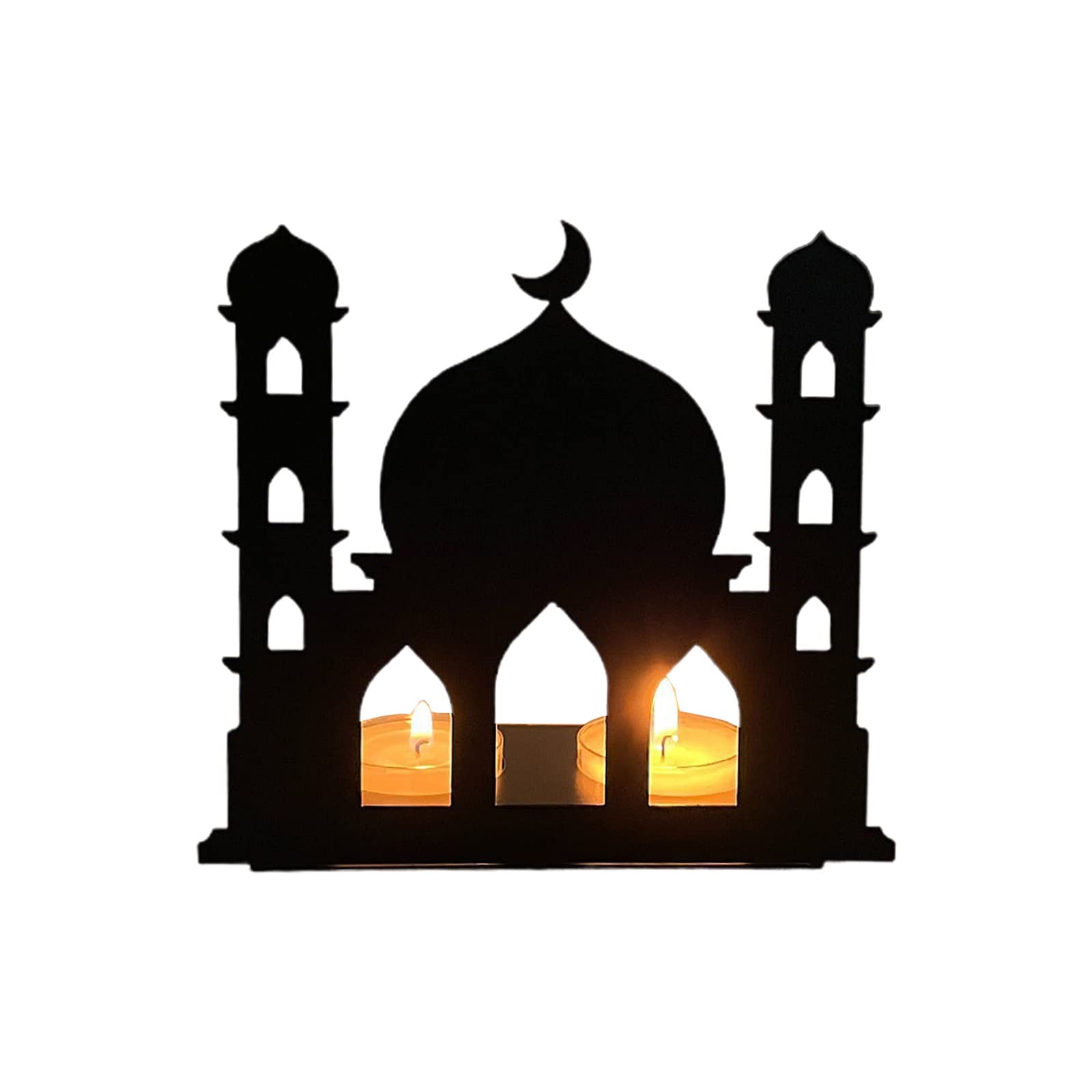 Kalttoy 36B Eid Foldable Candlestick Table Centerpiece Candlesticks For Bedroom Dormitory Living Room Wrought Iron Holder Centerpiece