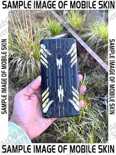 Image of AtOdds - Full Body Back Screen Guard Protector Film - Lamination Wrap Skin Sticker Compatible with Samsung Galaxy A10s | Scratchproof Matte Finish (Cyber Yellow)