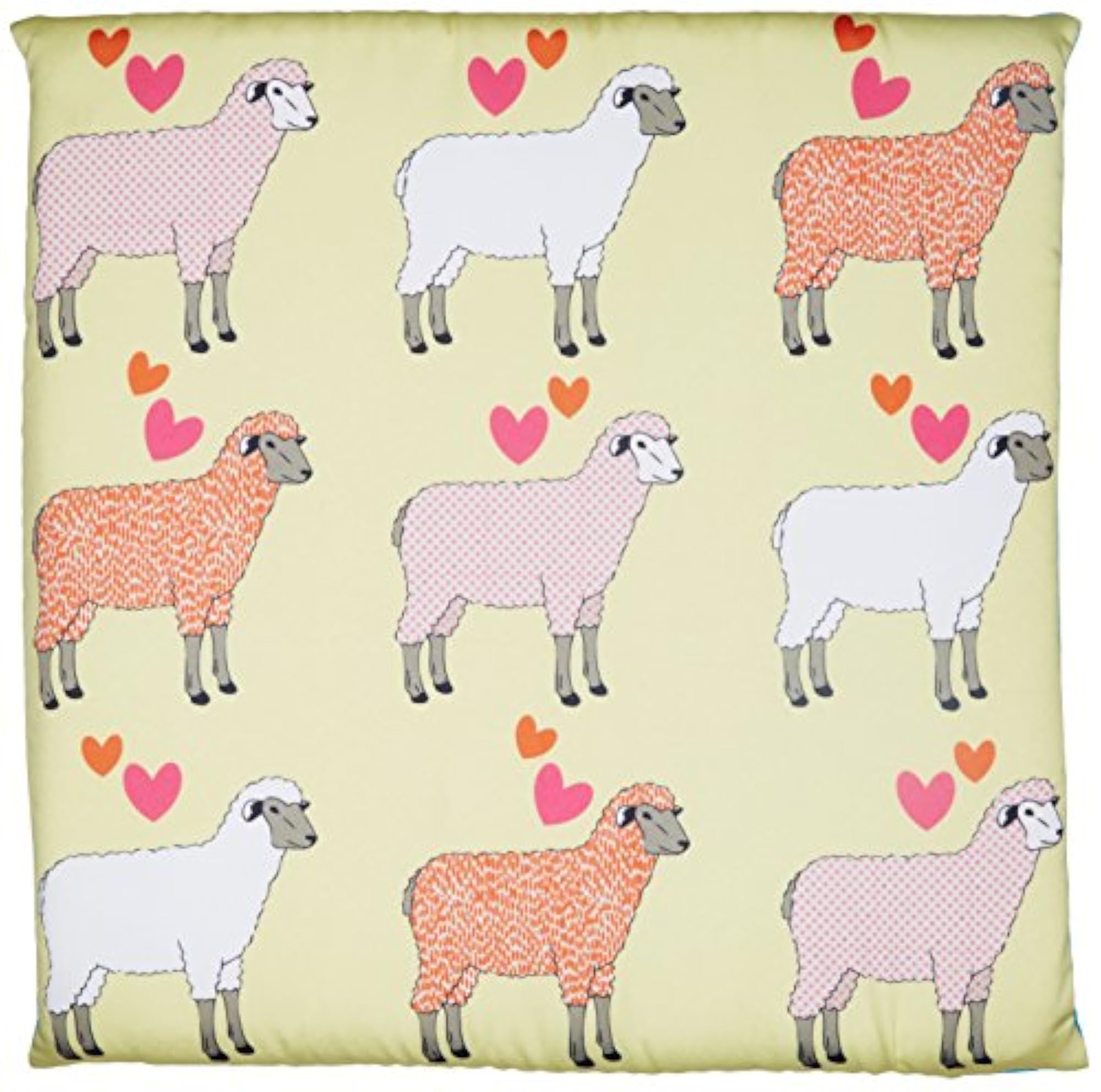 Valentine Polyester Cushion Cover, 15x15 Inches