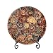 WNJZ 1PC Natural Gorgeous Disc Fossil Conch Specimen with Stand Set for Room Decor Crystal Collectible Present (Style A Set)