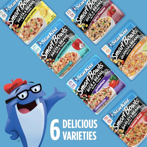 Image of StarKist Smart Bowls Tuna, Pasta and Beans, Mediterranean Style, 4.5 oz Pouch (Pack of 4)