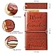 Lasimfa Coworkers Farewell Vintage Embossed Writing Leather Journal Notebook with Bookmark Gifts for Coworkers, Leaving Going Away Gifts for Colleague Work Bestie