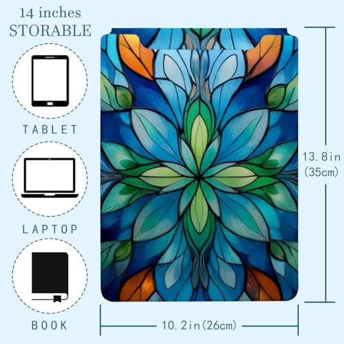 Funda para portátil antiarañazos de 35 x 25.9 cm para evitar golpes con diseño floral 4
