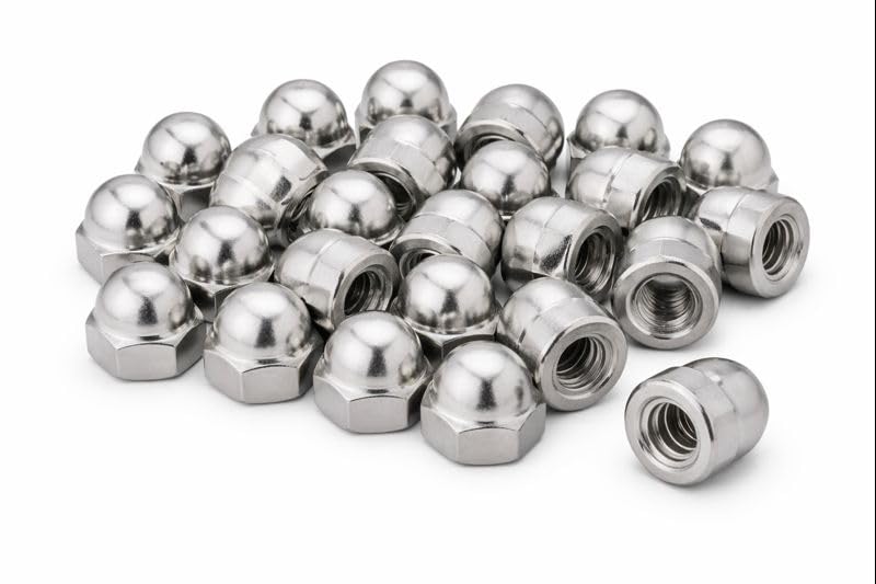 M8 Steel Blind Nut - Set of 25 - Cap Nut for Protected Fixings - M8 Thread - LEMAG SRL