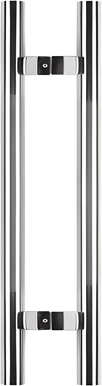 LQZAXSRDR Sliding Barn Door Handle, Stainless Steel Tubular Push Pull Sliding Door Handle Multicolor Multiple Sizes(Silver,80cm/31.4in)