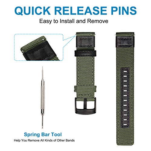 Correa de nylon para Galaxy Watch 46mm, pack de 2 miniatura 4