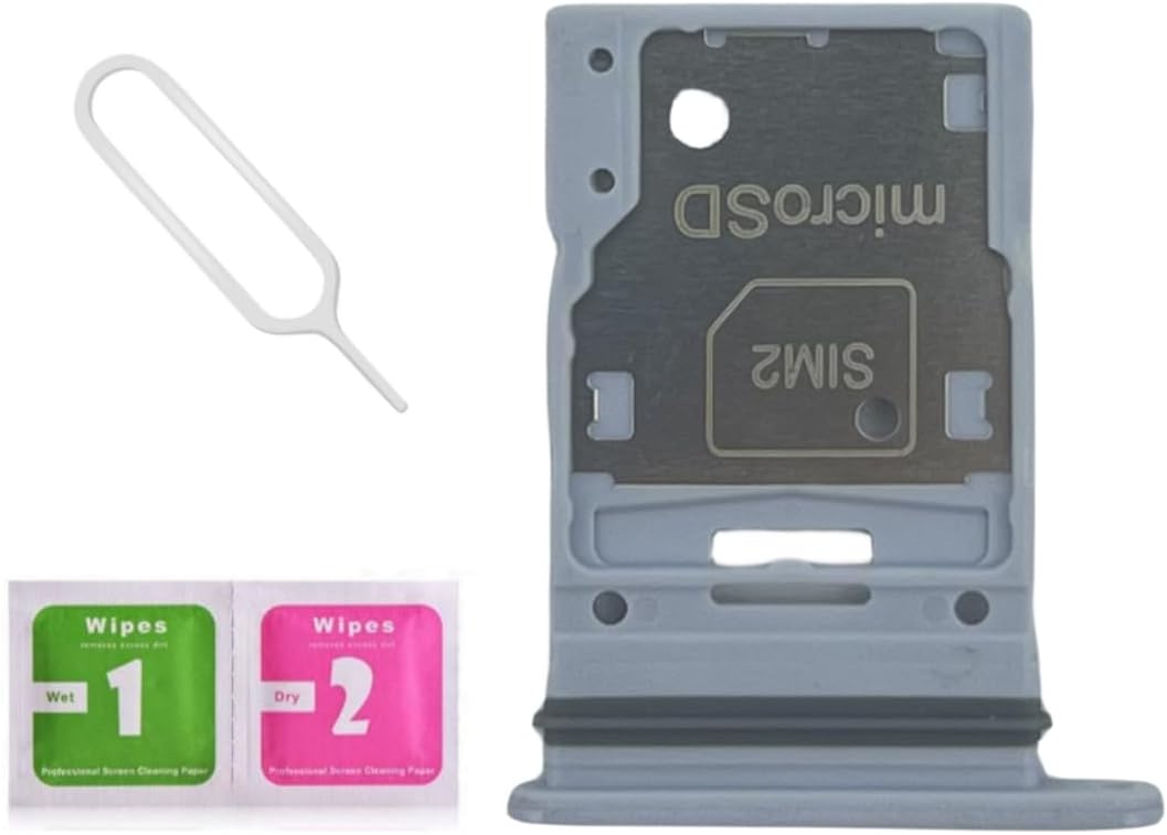 Galaxy A35 5G Dual SIM Card Tray Slot Holder Replacement for Samsung Galaxy A35 5G SM-A356E/DS 6.6 inch with Sim Card Tray Open Eject Pin and SD Card Tray (Awesome Navy)