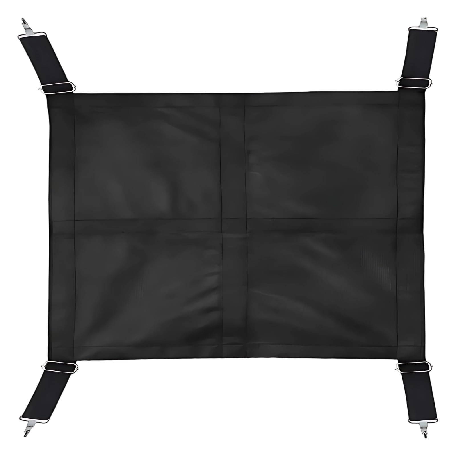 Generisch Pferdestall-Schutzgitter, 27 x 19 in / 68 x 49 cm, Stallschutz aus Oxfordstoff, verstellbar 8,3 bis 15,4 in / 21 bis 39 cm, schwarz, Schutzzaun für Pferdeboxen und Stallzubehör