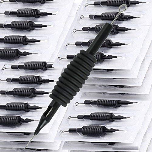 Tattoo Needles Tube Combo, Youzone 44pcs Assorted Pre-sterilized Tattoo Needles And Disposable Tattoo Tube Set