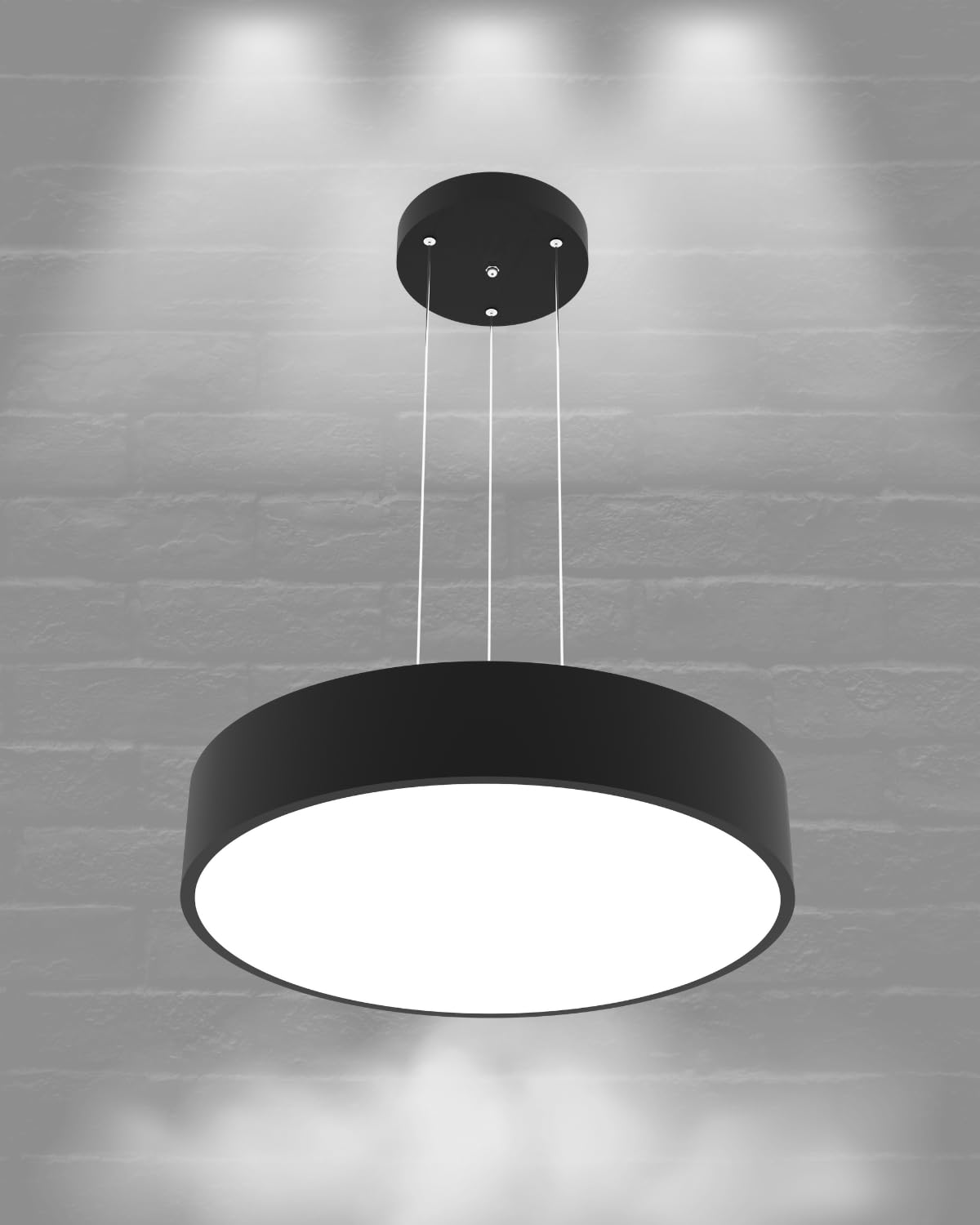 Hegza Lighting DRUM-40 Ayarlanabilir Sarkıt LEDli Modern Siyah…
