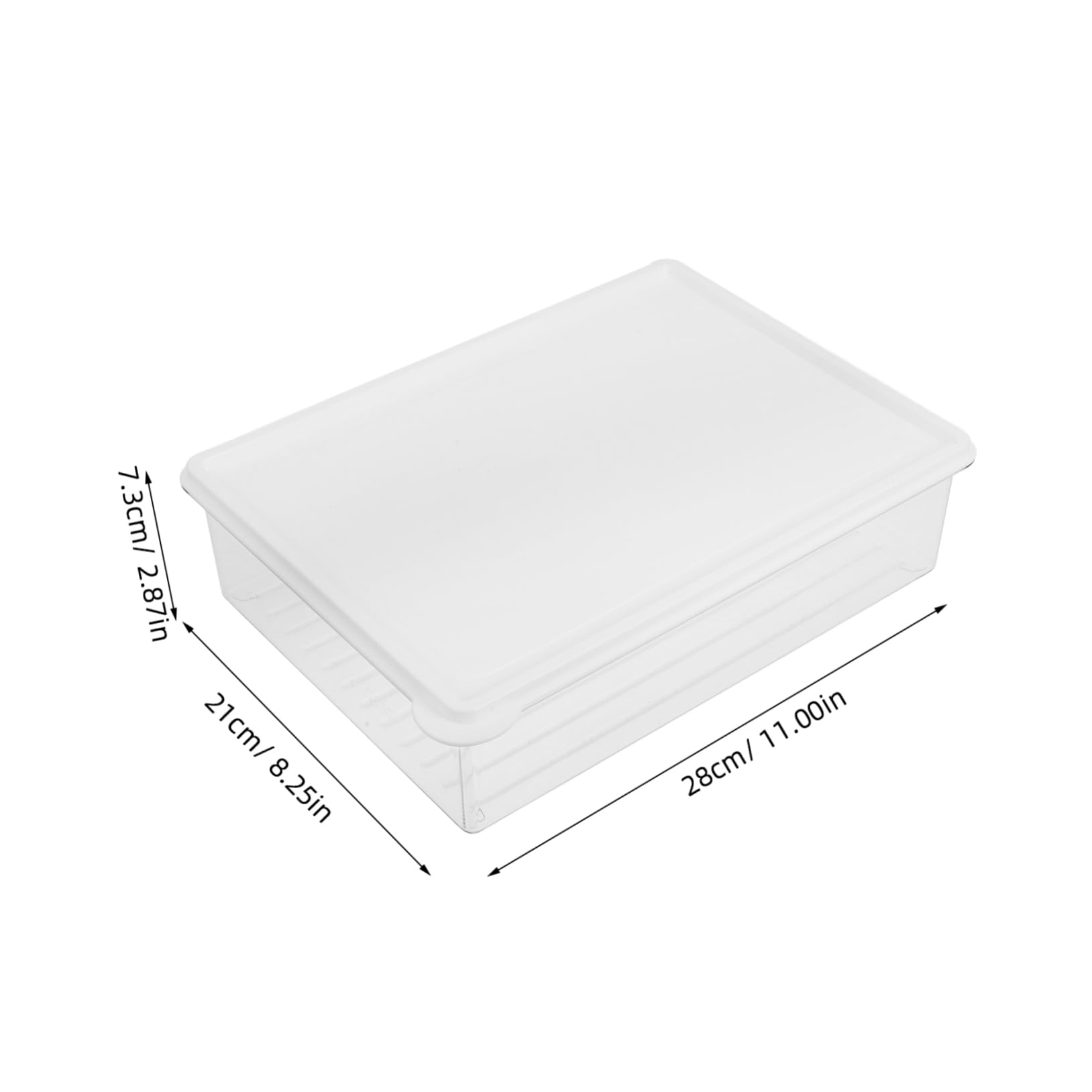 PRETYZOOM 4piezas Contenedor Transparente Para Refrigerador Caja Almacenaje Tapa Práctica Para Alimentos Frescos y Congelados