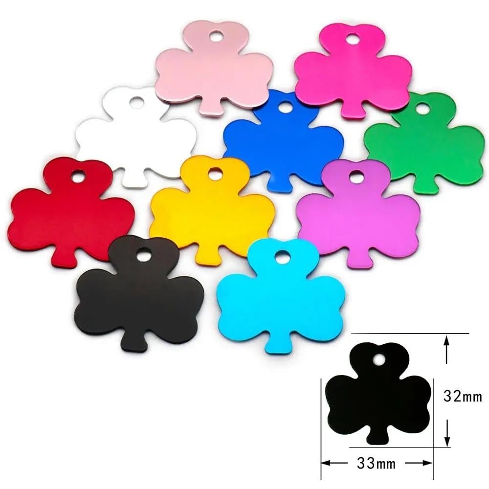 100 PZ Etichette Identificative Vuote Per Animali Domestici Etichette Fai Da Te Con Incisione Per Cani E Gatti Pendenti Con Etichette Identificative Per Animali Personalizzate In Alluminio Etic