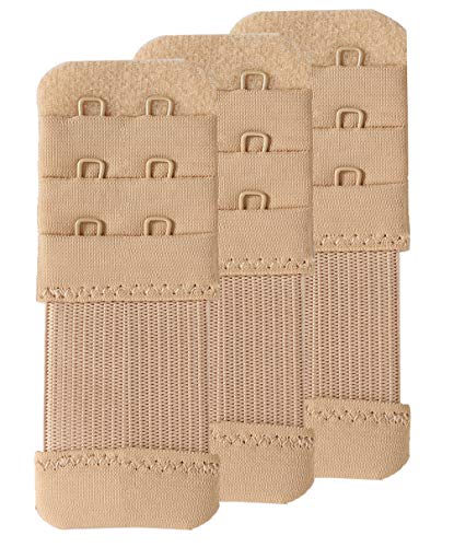 Image of SAMGU Women's Bra Extenders 3 Hook Elastic Stretchy Bra Extension Strap