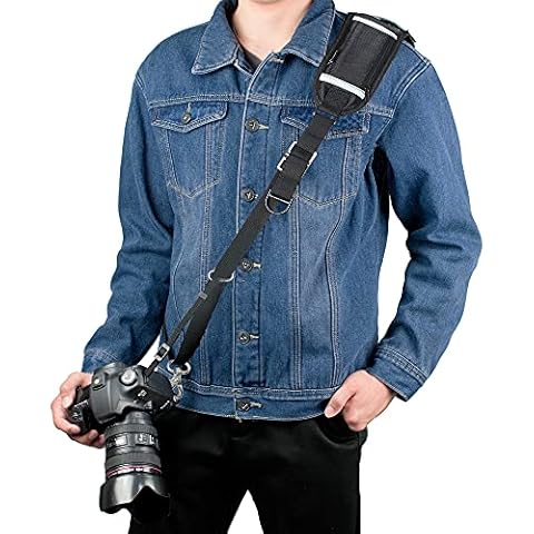 Kamera Gurt, Sugelary Schnellverschluss Schwarz Kamera Tragegurt Schultergurt Kameragurt für Canon Nikon Sony Fujifilm Olympus DSLR SLR Cover