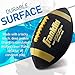 Franklin Sports Youth Football - 1000 Junior Kids Football - Synthetic Leather Youth Junior Ball for Kids - Outdoor All-Weather Balls with Extra Grip - 1 Pack - Black + Gold
