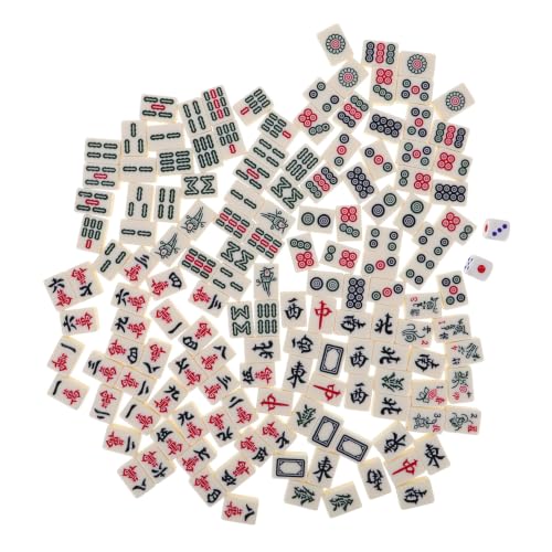 Mini Juego de Mahjong Portátil para Viaje y Espacios Pequeños