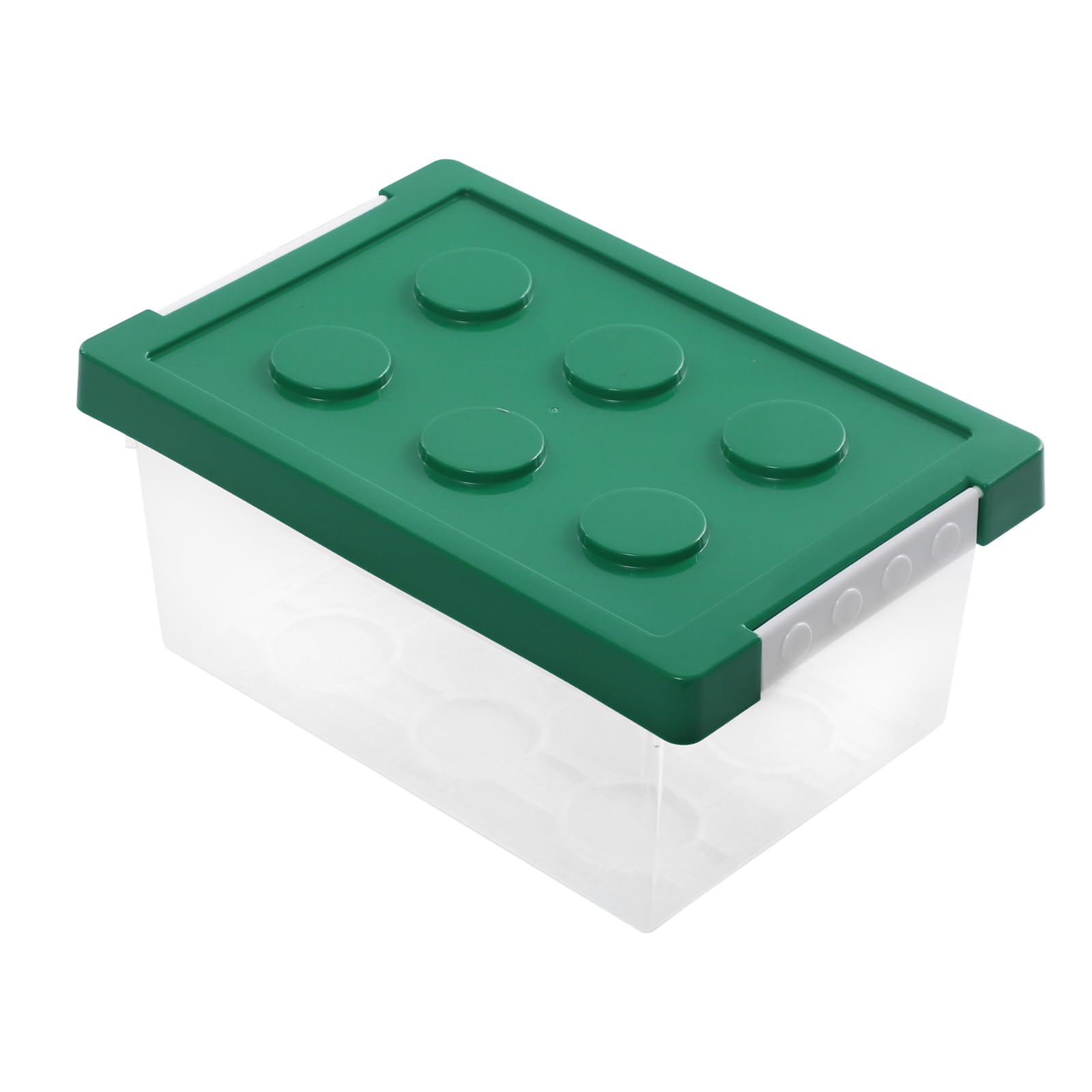 4er-Set Stapelbar Aufbewahrungsboxen mit Deckel I Transparente Sortierbox aus PP I Spielzeugkiste für Kinderzimmer, Steine & Kleinteile I Robust & Platzsparend I Aufbewahrungsbox Kinder (9L)