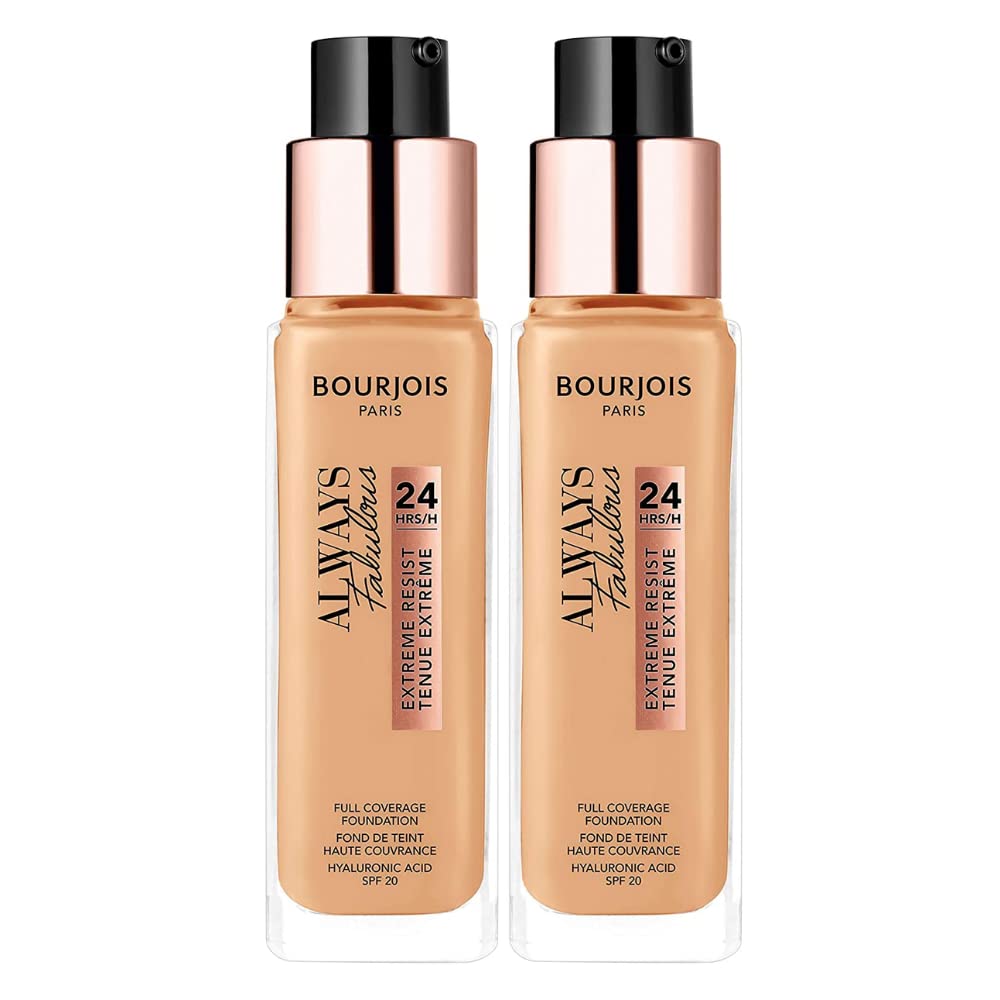 2 x Bourjois Always Fabulous 24hr Extreme Resist Foundation - 210 Vanilla