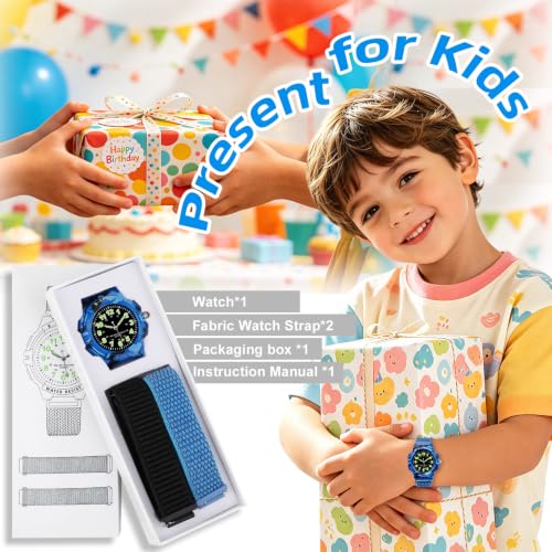 Image of Juboos Kids Watch Analog for Boys Girls Teens Waterproof Sport Wristwatch