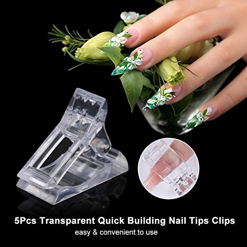 Layhou 5 Stück Nagelspitzen Clip Nagel Klammer Nagel Tips Clips Nagelklammern für Nagel Gel Nagelverlängerung Gel… – Bild 3