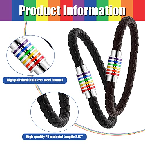 Sureio Pulseras Orgullo LGBT Rainbow x6 miniatura 4