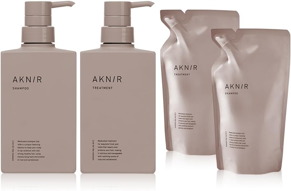 AKNIR 梨花 ヘアシャンプー トリートメント セット ピンク 各