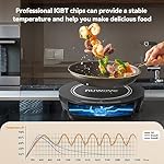 Nuwave Gold Precision Induction Cooktop, Portable, Powerful with Large 8” Heating Coil,100°F to 575°F, 3 Wattage Settings, 12” Heat-Resistant Cooking Surface - Image 4