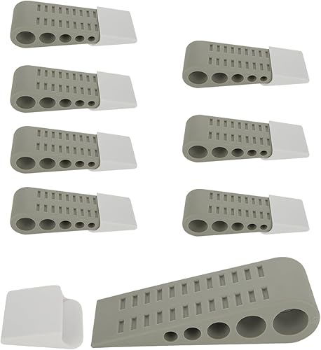 Topes de puerta para la parte inferior de la puerta 8 tapones de goma para puerta Tope de puerta de goma apilable para mayor seguridad de la puerta