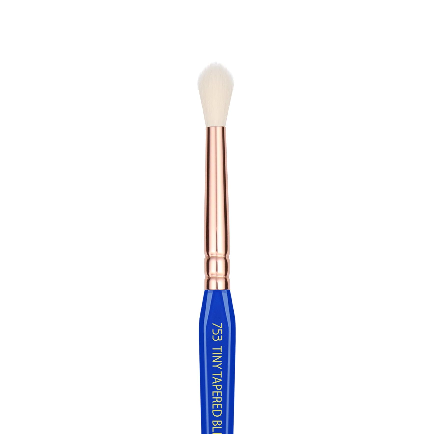 Bdellium Tools Professional Makeup Brush - Golden Triangle 753 Tiny Tapered Blender - With All-Vegan Synthetic Fibers, For Crafting Detailed Eye Looks (Blue, 1pc)