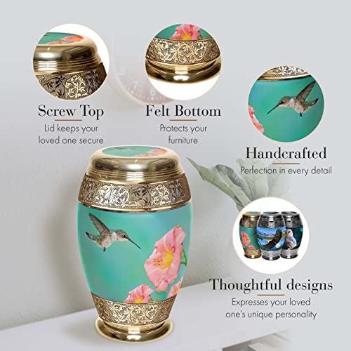 Image of Hummingbird Cremation Urns for Human Ashes Adult Female Hummingbird Urns