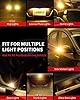 LASFIT 194 168 T10 2825 W5W LED Bulb Canbus Error Free, Non-Polarity 400LM Extremely Bright for Side Marker Map Doors, 12-24V, Amber Yellow (Pack of 2) #1