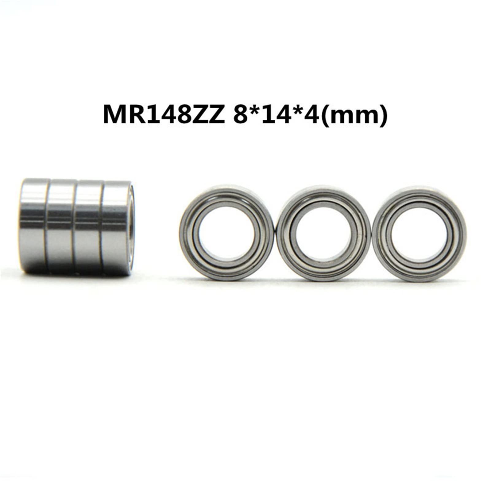 Rodamientos de Bolas Blindados de Metal, 10 unids/Lote, Serie MR MR52ZZ MR63ZZ MR85ZZ MR95ZZ MR128ZZ (Size : Mr149zz 9x14x4.5mm)